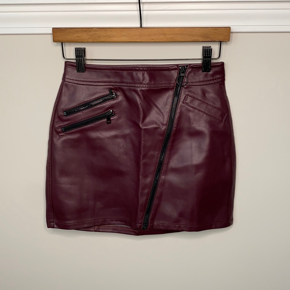 Express Faux Leather Mini Skirt